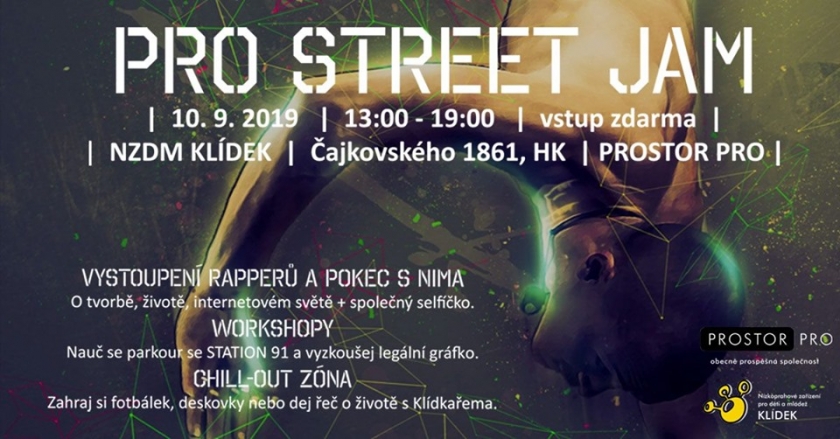 A co teenageři, mají si kde hrát? Pouliční akce PRO STREET JAM hledá cesty